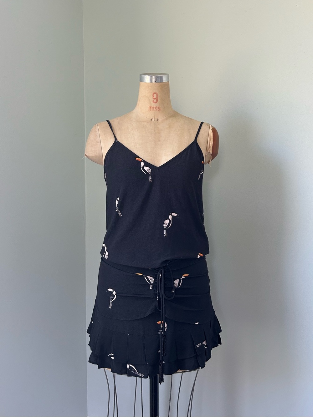 FARM RIO Jungle Tucanos Mini Dress